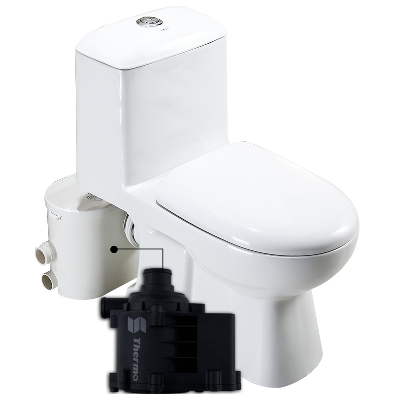 toilet and shower pump for basement